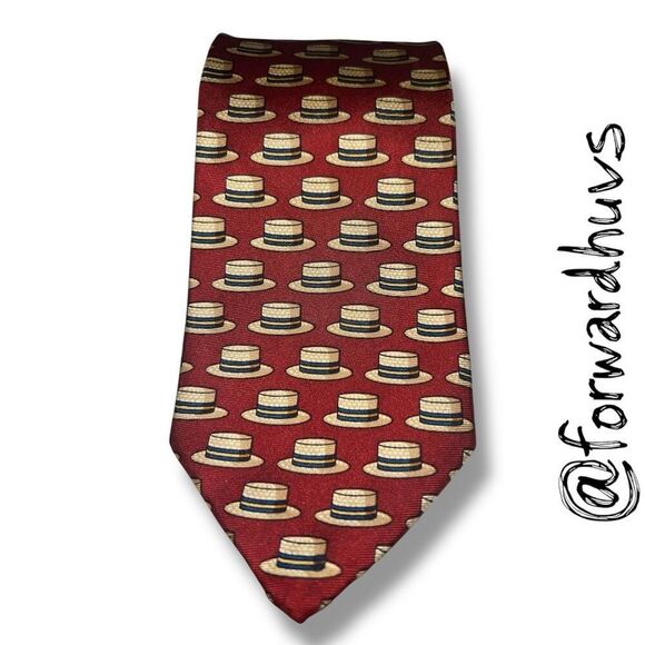 Brooks Brothers Makers Pure Silk Striped Necktie - Red, White, and Blue - Picture 5 of 8